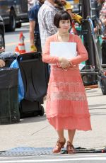 HALEY LU RICHARDSON on the Set of The Chaperone in New York 08/08/2017