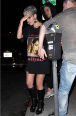 HALSEY Leaves Avenue Nightclub in Hollywood 08/09/2017