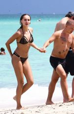 HANNA IVANOVA in Bikini at a Beach in Miami 08/02/2017