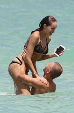 HANNA IVANOVA in Bikini at a Beach in Miami 08/02/2017