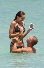 HANNA IVANOVA in Bikini at a Beach in Miami 08/02/2017