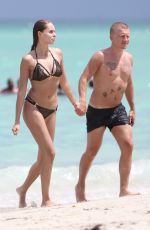 HANNA IVANOVA in Bikini at a Beach in Miami 08/02/2017