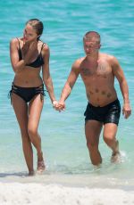 HANNA IVANOVA in Bikini at a Beach in Miami 08/14/2017