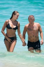 HANNA IVANOVA in Bikini at a Beach in Miami 08/14/2017