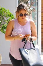 HAYLIE DUFF Heading to a Gym in Studio City 08/16/2017