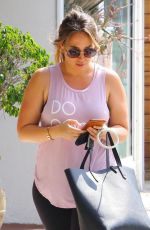 HAYLIE DUFF Heading to a Gym in Studio City 08/16/2017