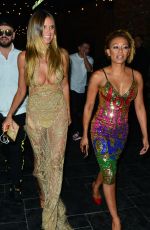 HEIDI KLUM and MELANIE BROWN at Beauty & Essex VMA After-party in Hollywood 08/27/2017