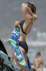 HELEN HUNT in Bikini at a Beach in Santa Monica 08/16/2017