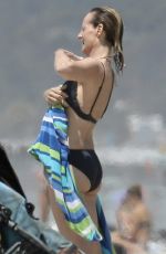 HELEN HUNT in Bikini at a Beach in Santa Monica 08/16/2017