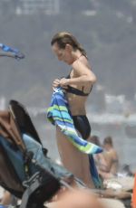 HELEN HUNT in Bikini at a Beach in Santa Monica 08/16/2017
