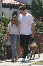 HILARY DUFF and Her Boyfriend Ely Sandvik Kissing Out in Los Angeles 08/20/2017