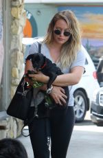 HILARY DUFF at a Vet in Sherman Oaks 08/26/2017
