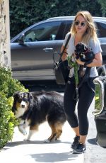 HILARY DUFF at a Vet in Sherman Oaks 08/26/2017