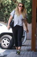 HILARY DUFF at a Vet in Sherman Oaks 08/26/2017