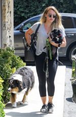 HILARY DUFF at a Vet in Sherman Oaks 08/26/2017