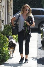 HILARY DUFF at a Vet in Sherman Oaks 08/26/2017