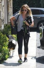 HILARY DUFF at a Vet in Sherman Oaks 08/26/2017