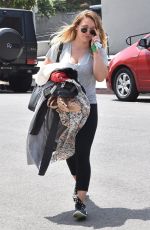 HILARY DUFF Heading to a Dance Class in Melrose 08/25/2017