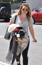 HILARY DUFF Heading to a Dance Class in Melrose 08/25/2017