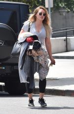 HILARY DUFF Heading to a Dance Class in Melrose 08/25/2017