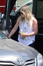 HILARY DUFF Heading to a Gym in Beverly Hills 08/23/2017