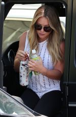 HILARY DUFF Heading to a Gym in Beverly Hills 08/23/2017