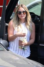 HILARY DUFF Heading to a Gym in Beverly Hills 08/23/2017