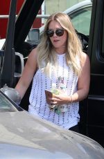 HILARY DUFF Heading to a Gym in Beverly Hills 08/23/2017