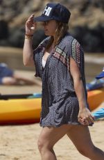 HILARY DUFF in Bikini at a Beach in Maui 08/04/2017