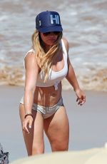 HILARY DUFF in Bikini at a Beach in Maui 08/04/2017