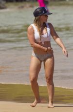 HILARY DUFF in Bikini at a Beach in Maui 08/04/2017