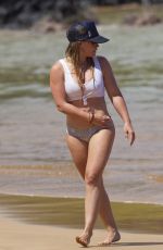 HILARY DUFF in Bikini at a Beach in Maui 08/04/2017