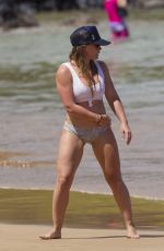 HILARY DUFF in Bikini at a Beach in Maui 08/04/2017
