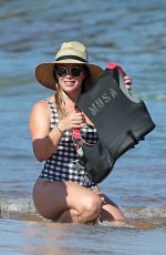 HILARY DUFF in Swimsuit at a Beach in Maui 08/02/2017