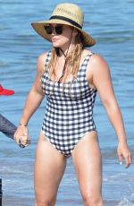 HILARY DUFF in Swimsuit at a Beach in Maui 08/02/2017