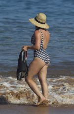HILARY DUFF in Swimsuit at a Beach in Maui 08/02/2017