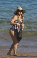 HILARY DUFF in Swimsuit at a Beach in Maui 08/02/2017