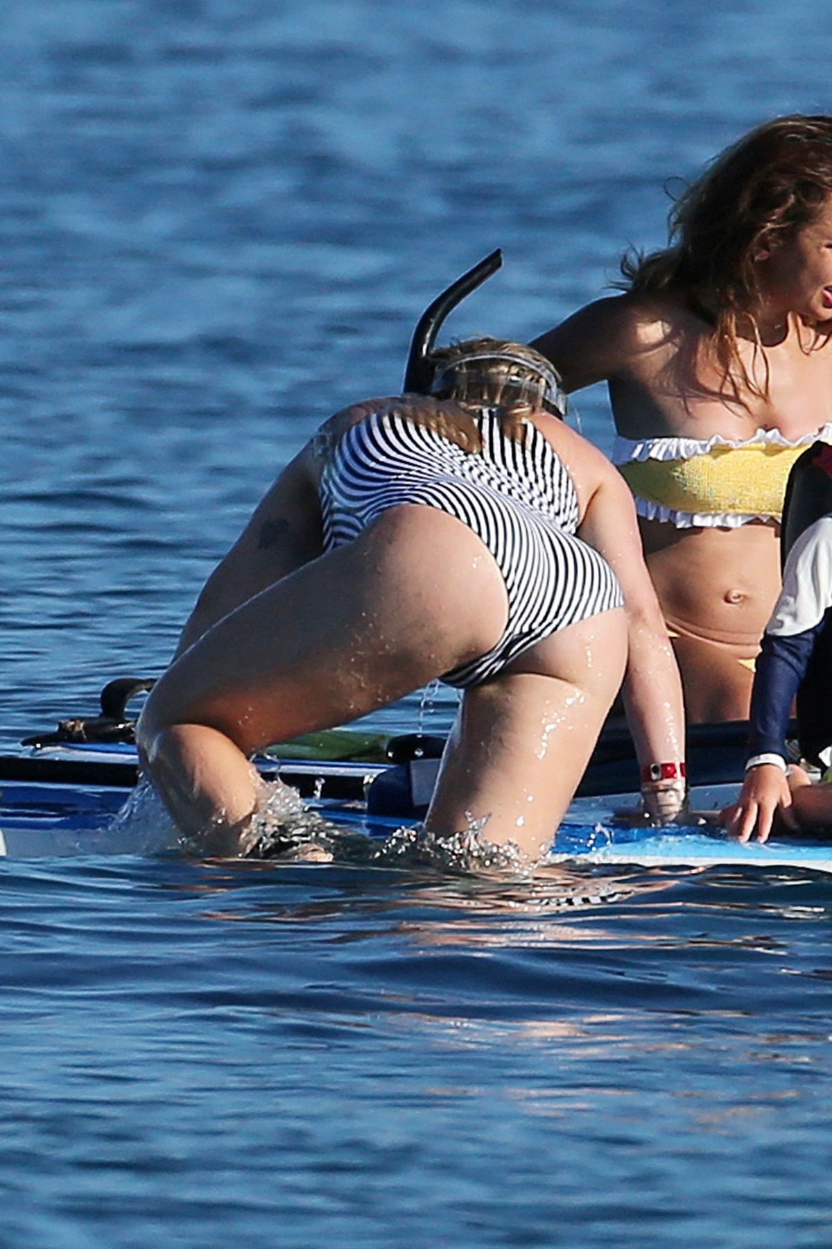 HILARY DUFF in Swimsuit on the Beach in Maui 08/03/2017.