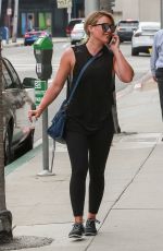 HILARY DUFF Out in Beverly Hills 08/16/2017