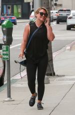 HILARY DUFF Out in Beverly Hills 08/16/2017