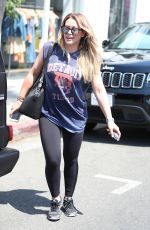 HILARY DUFF Out Shopping in West Hollywood 08/30/2017