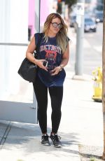 HILARY DUFF Out Shopping in West Hollywood 08/30/2017