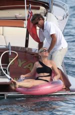 HOFIT GOLAN and JULIANE DALLA PRIA on at a Boat of Porto Cervo 08/09/2017