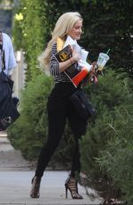 HOLLY MADISON Out and About in Hollywood 08/19/2017