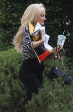 HOLLY MADISON Out and About in Hollywood 08/19/2017