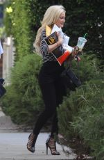 HOLLY MADISON Out and About in Hollywood 08/19/2017