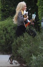 HOLLY MADISON Out and About in Hollywood 08/19/2017