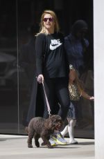 HOLLY VALANCE Out with Her Dog in Knightsbridge 08/16/2017