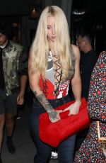 IGGY AZALEA Night Out in West Hollywood 08/20/2017