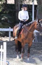 IGGY AZALEA Riding a Horse in Los Angeles 08/05/2017